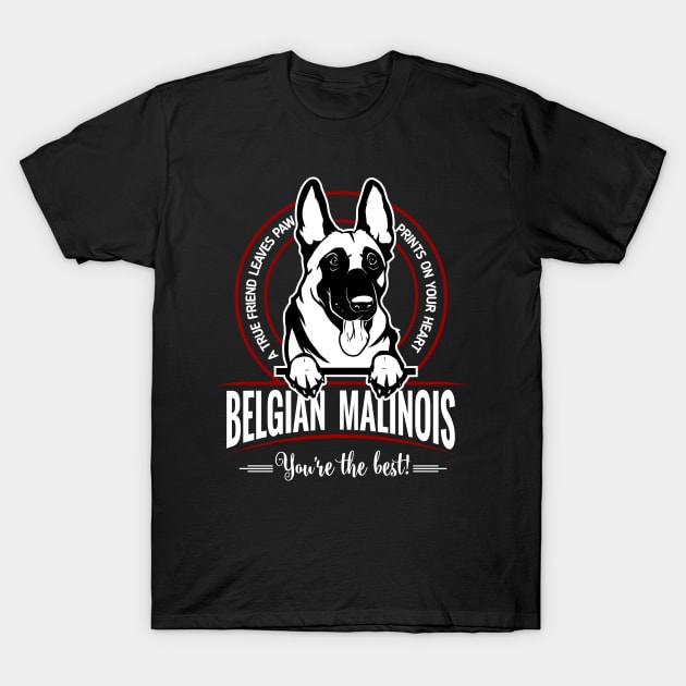 BELGIAN MALINOS THE BEST FRIEND T-Shirt by Animox